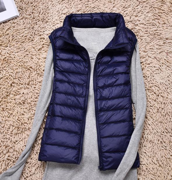 Sanishroly 2018 New Autumn Women Ultra Light Down Vest White Duck Down Coat Parka Ladies Sleeveless Waistcoat Plus Size 3XL S275