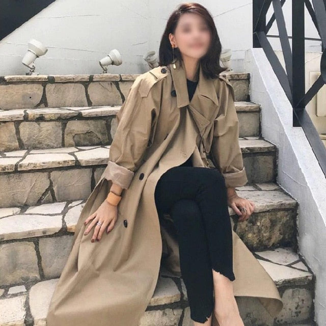 ZIAI 2020 hotsale women jacket spring long light trench coat warm lapel female windbreaker long sleeve lady casual stock ZS-7246