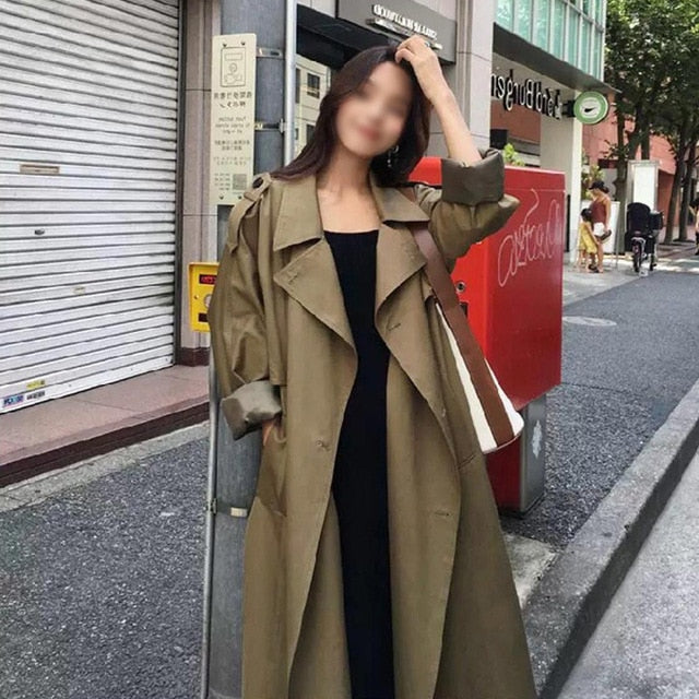 ZIAI 2020 hotsale women jacket spring long light trench coat warm lapel female windbreaker long sleeve lady casual stock ZS-7246